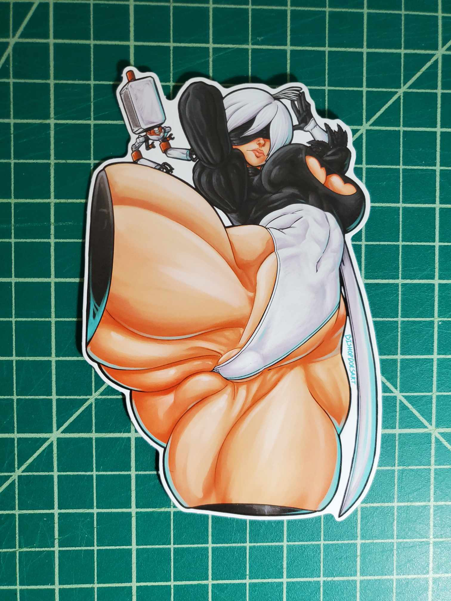 2b big booty sticker