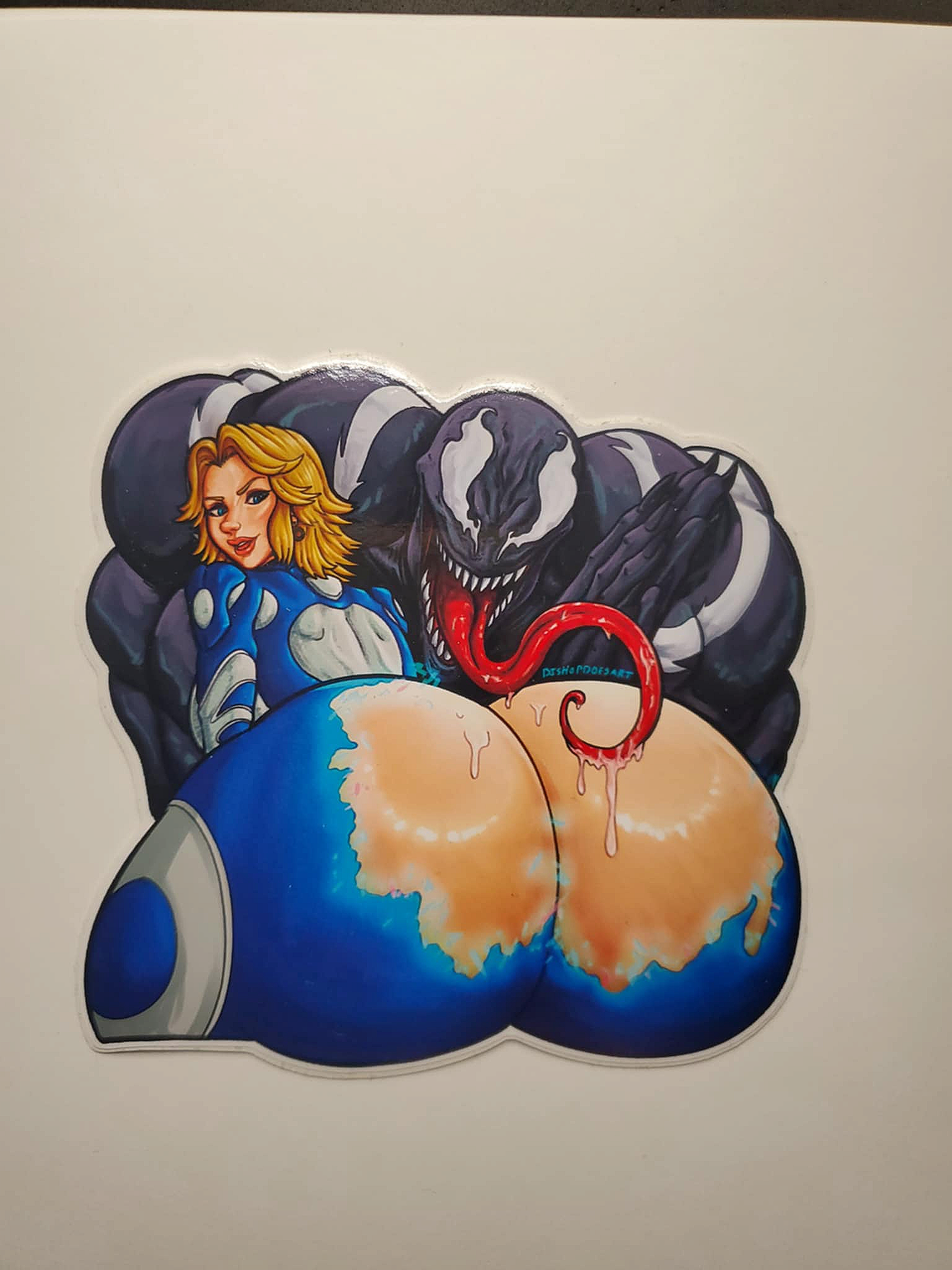 Invisible Woman Big Booty Sticker