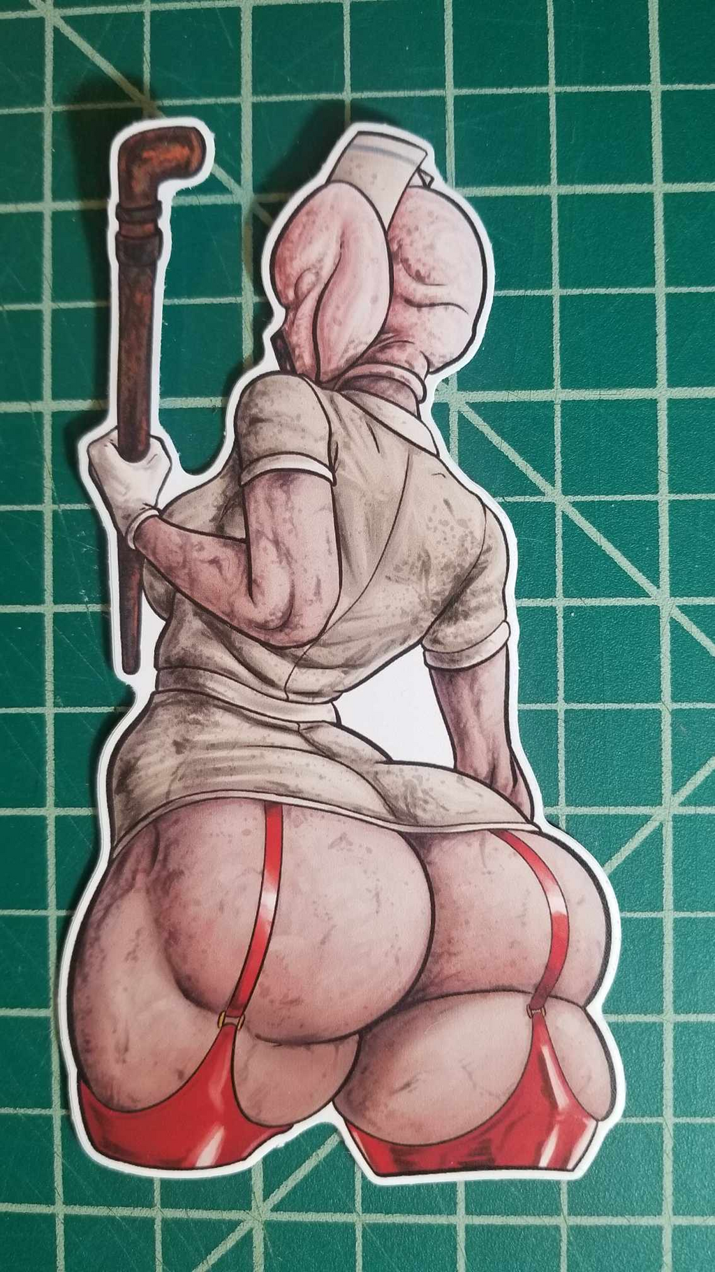 Silent Hill Bubble Head Nurse Big Booty Sticker